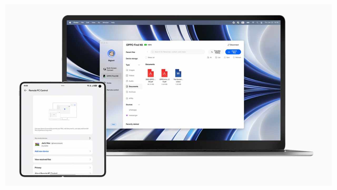 oppo find n5 mac ile bağlantı