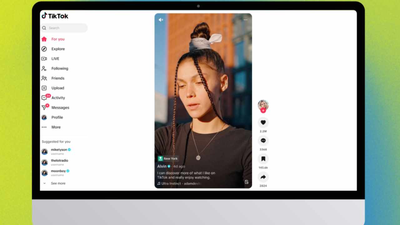 tiktok uygulama güncelleme desktop