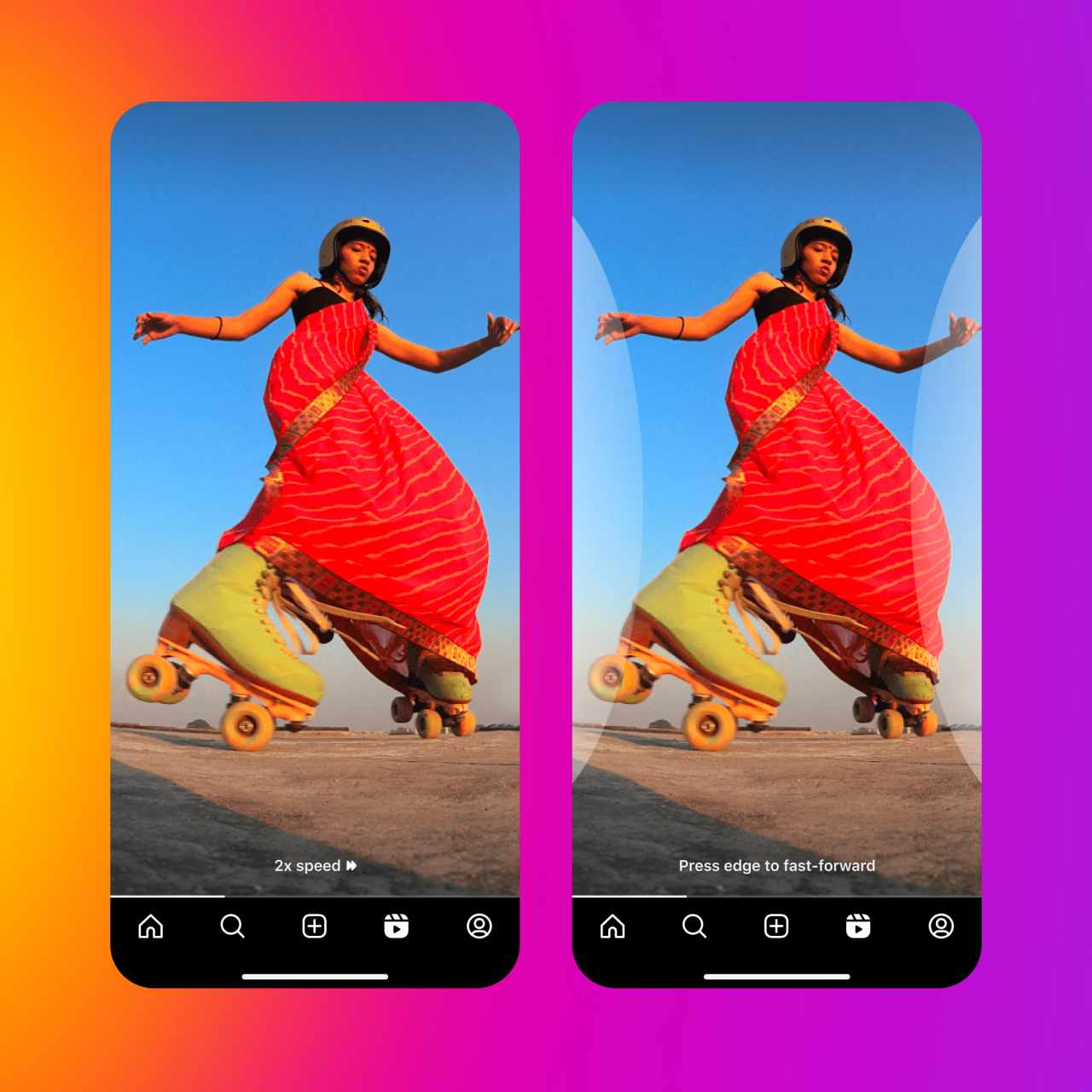 Instagram reels hızlandı