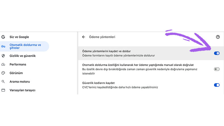 otomatik doldurma