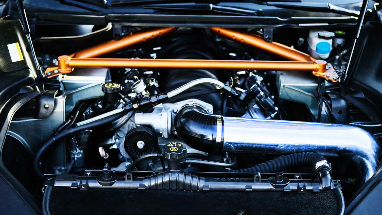 tesla v8 motor