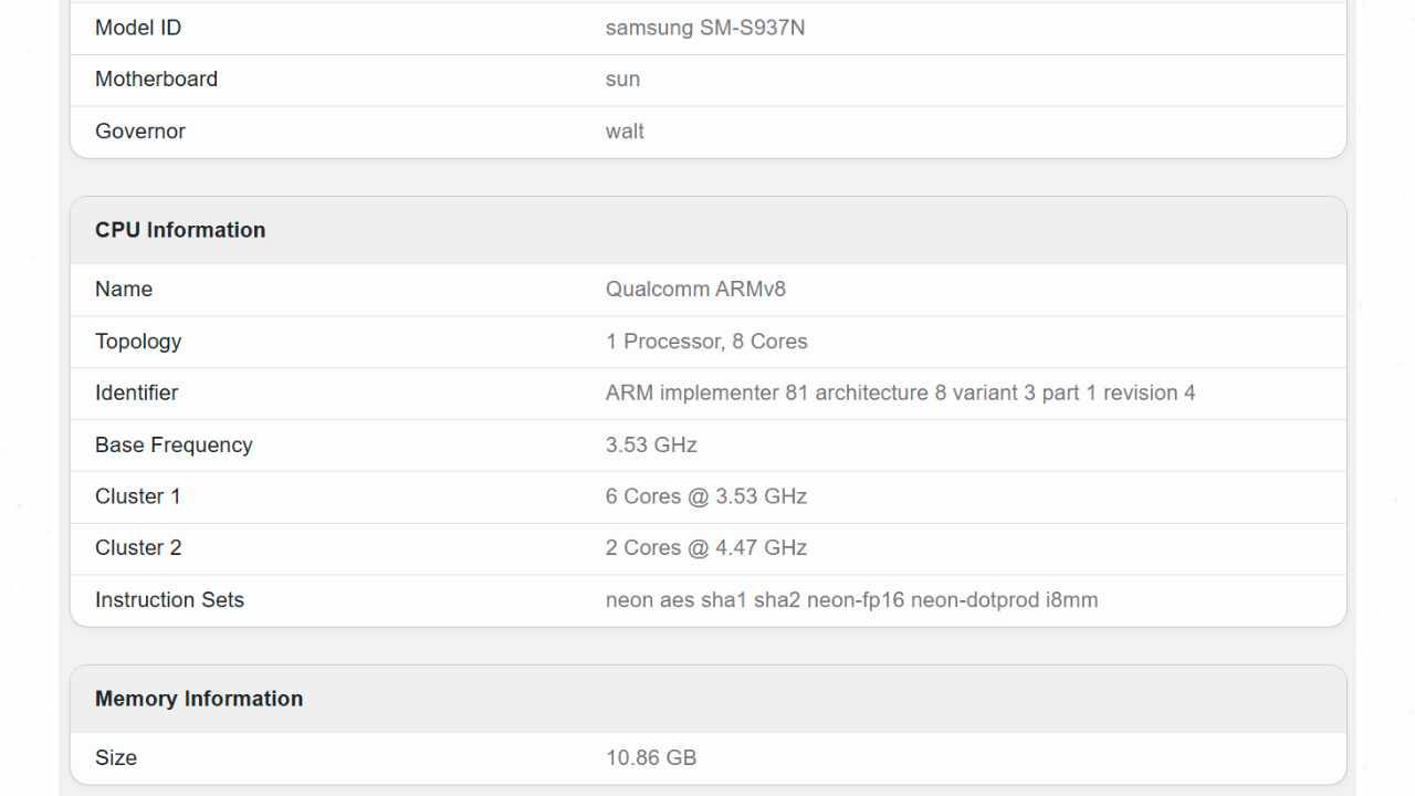 Samsung Galaxy S25 Edge performans