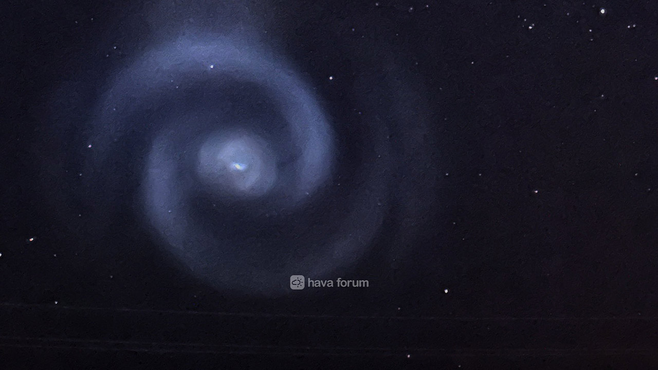 gökyüzünde spiral göründü