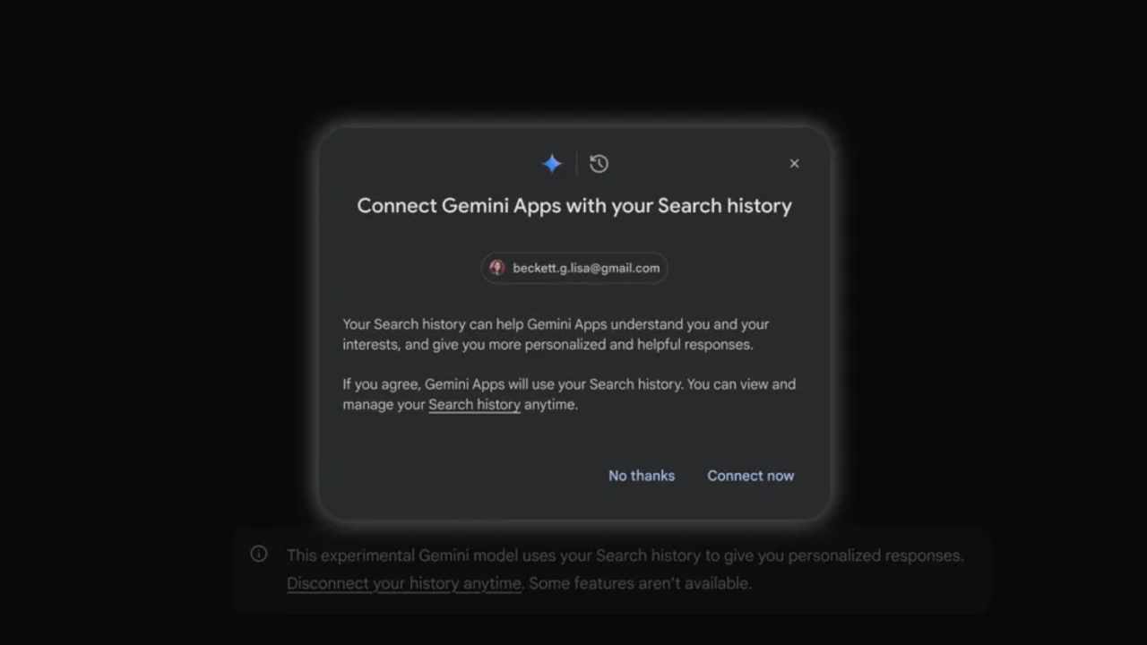 gemini arama geçmişi