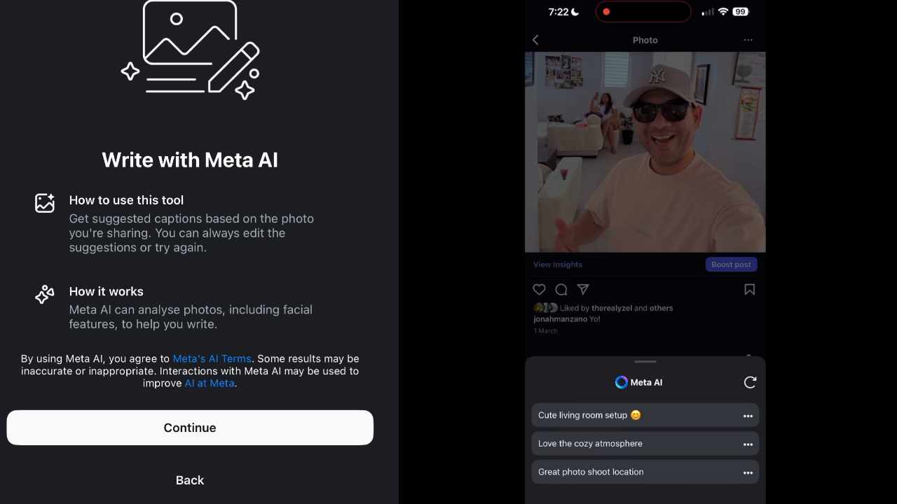 meta yapay zeka uygulaması