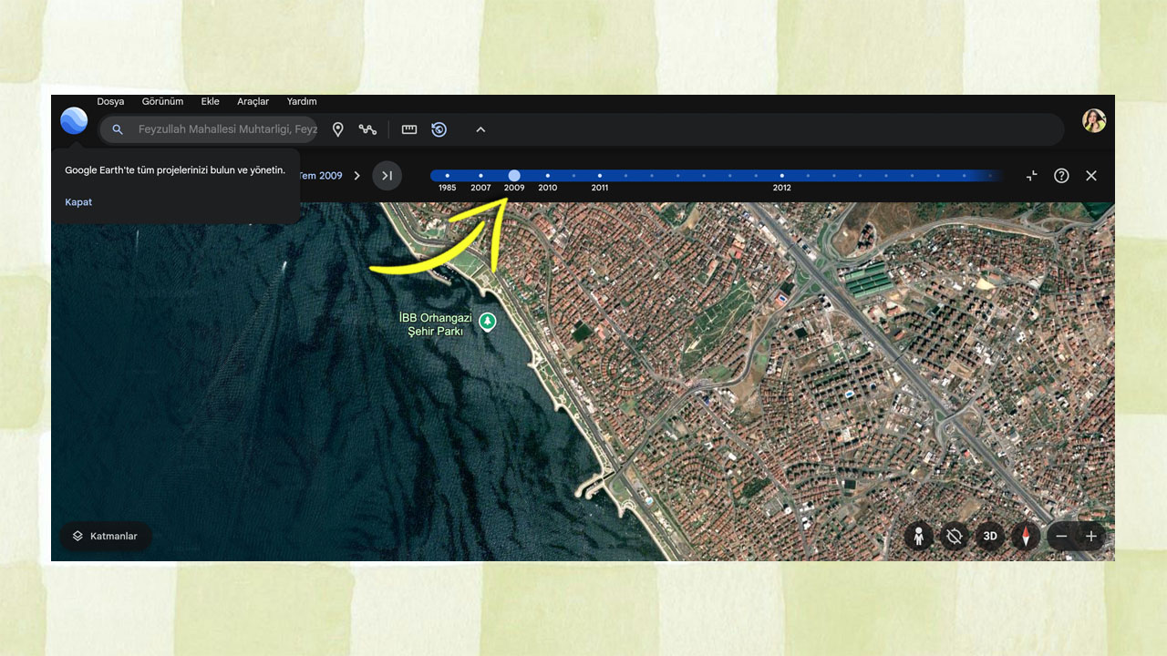 google earth geçmiş