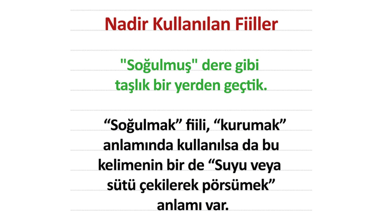 nadir kullanılan kelimeler
