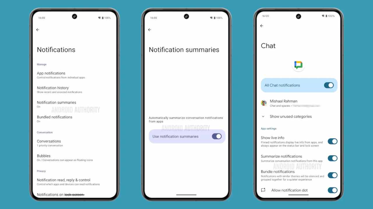 bildirim özetleri android