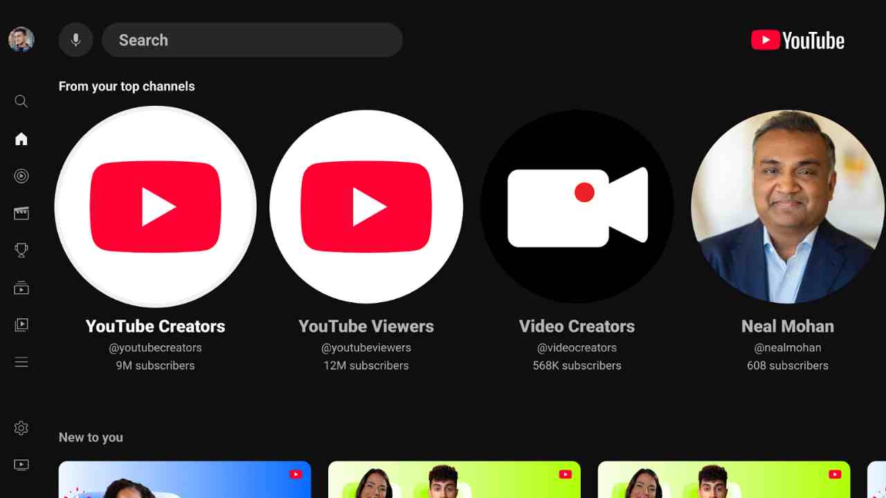 YouTube TV uygulaması güncelleme