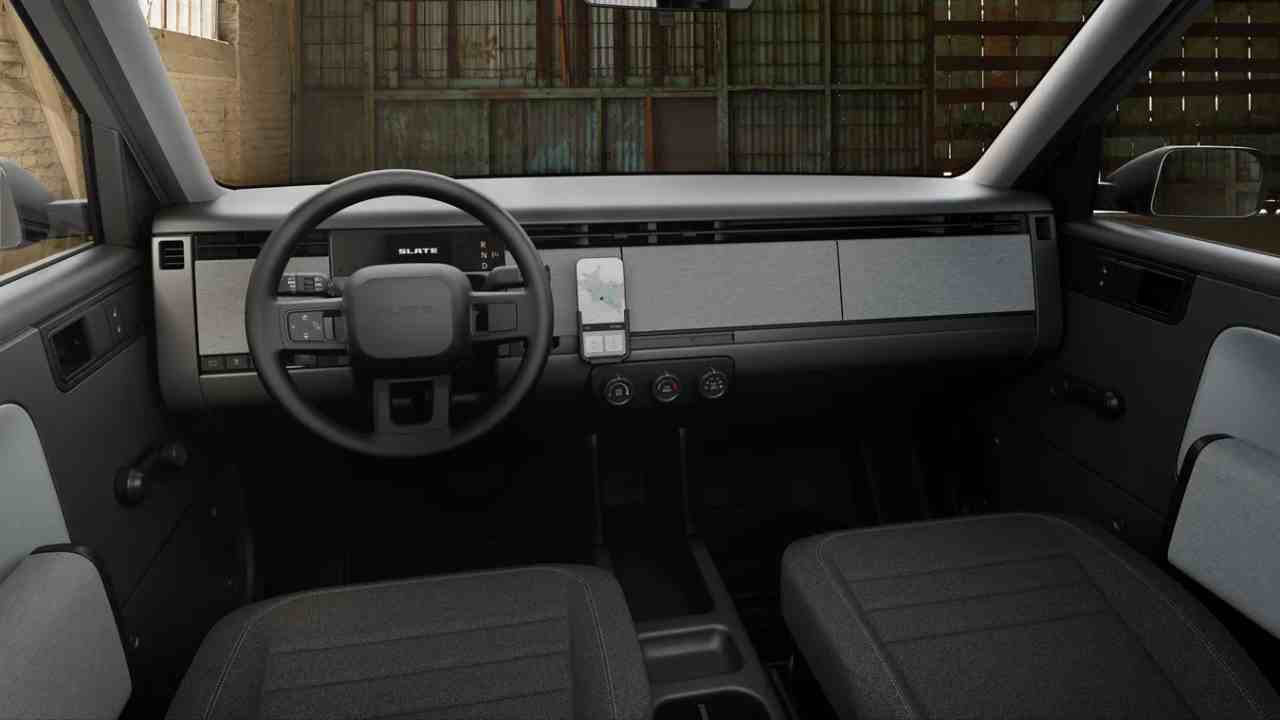 slate auto elektrikli pick-up iç tasarımı