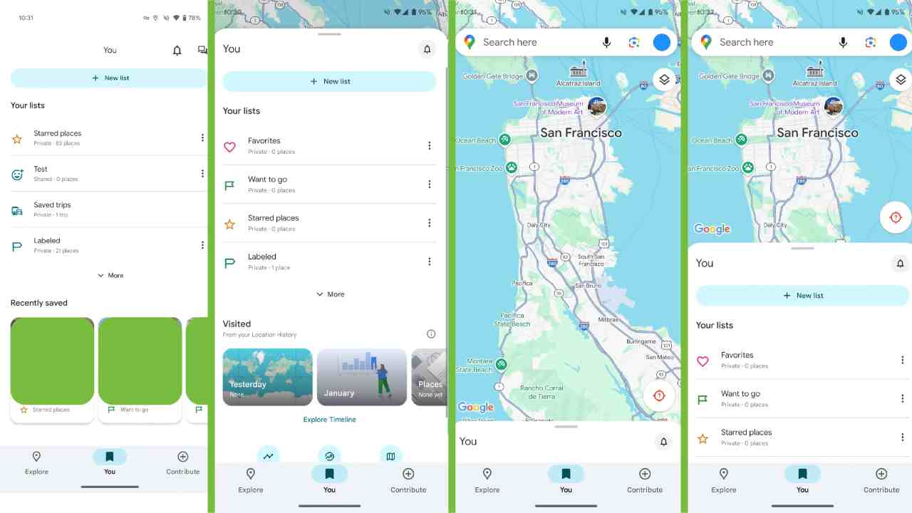 Google haritalar mobil tasarım değişikliği