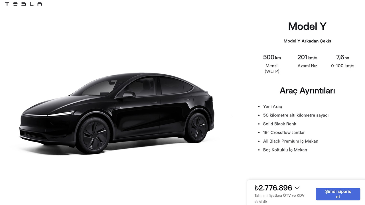 Yeni Tesla Model Y