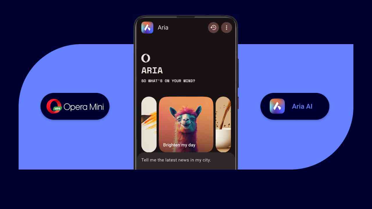 opera mini aria yapay zeka asistanı