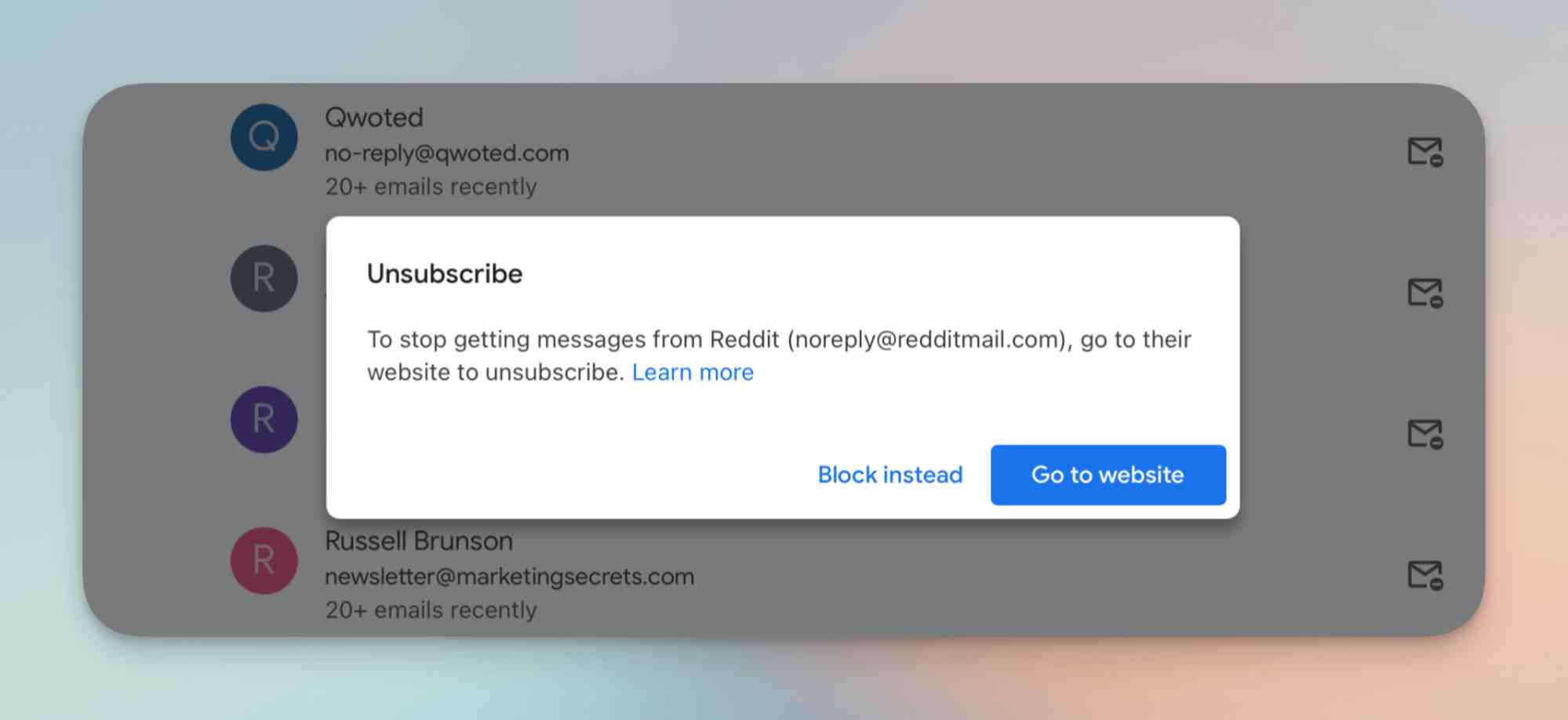 gmail kampanya e-postaları tek ekranda görülecek