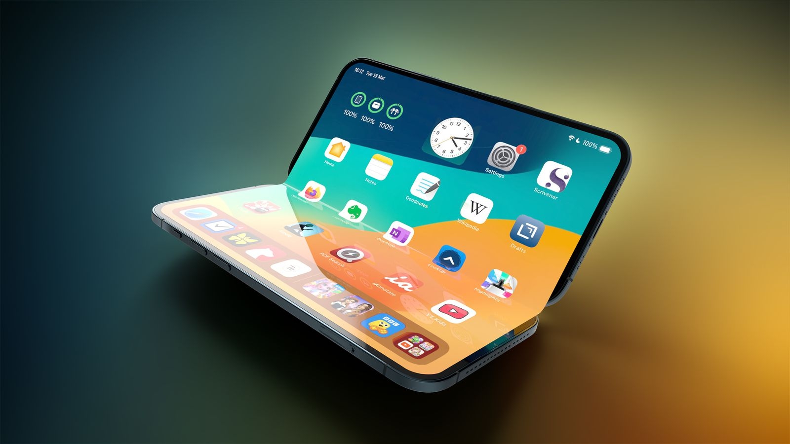 iPhone Fold konsept tasarım