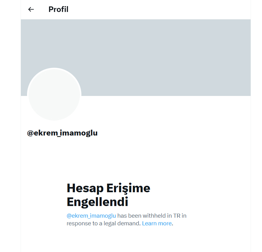 Ekrem İmamoğlu X hesabı erişime kapatıldı