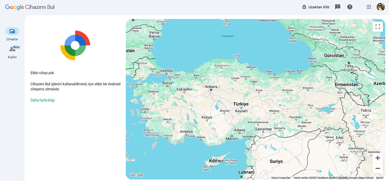 Google Cihazımı Bul