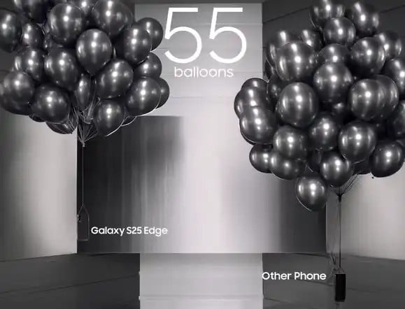 Samsung Hints at Galaxy S25 Edge's Advantages Over iPhone in New Videos
