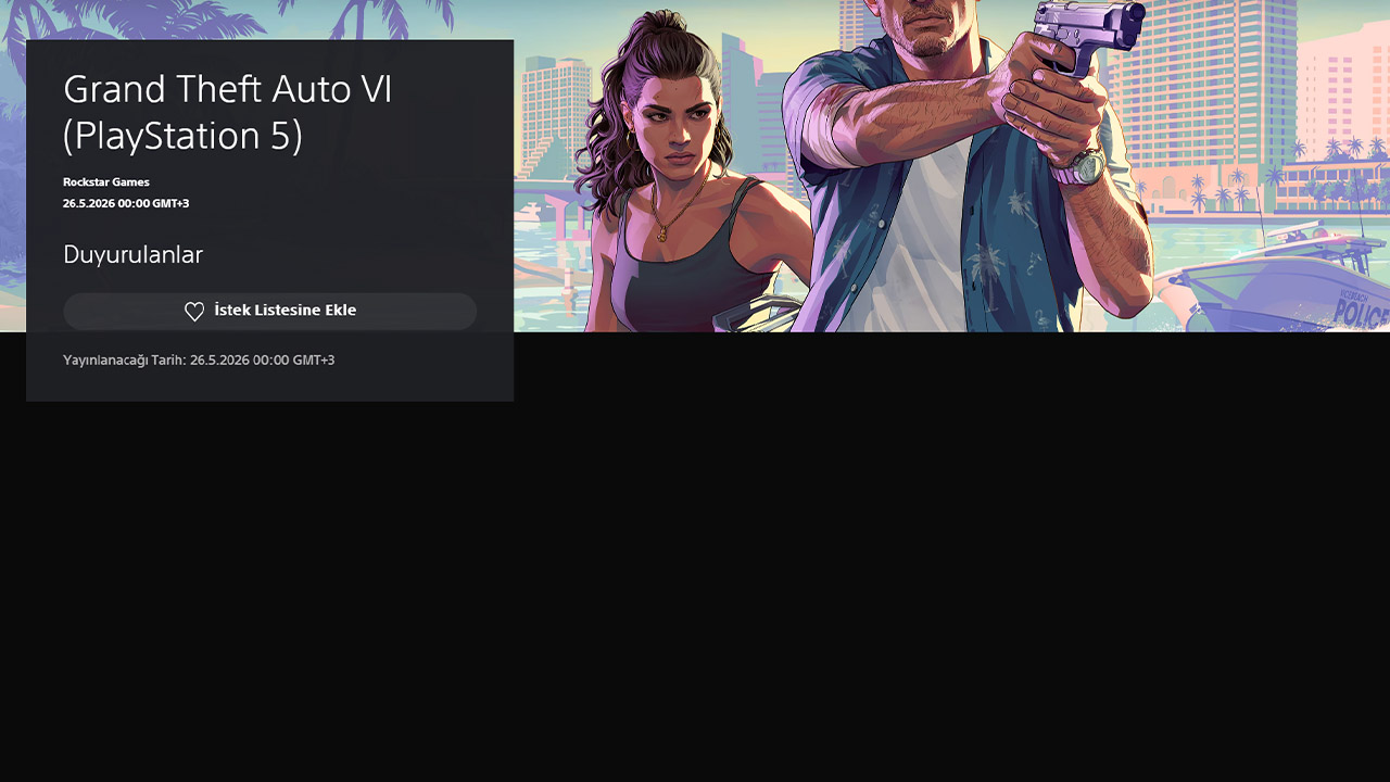 GTA 6 PlayStation Store sayfası açıldı