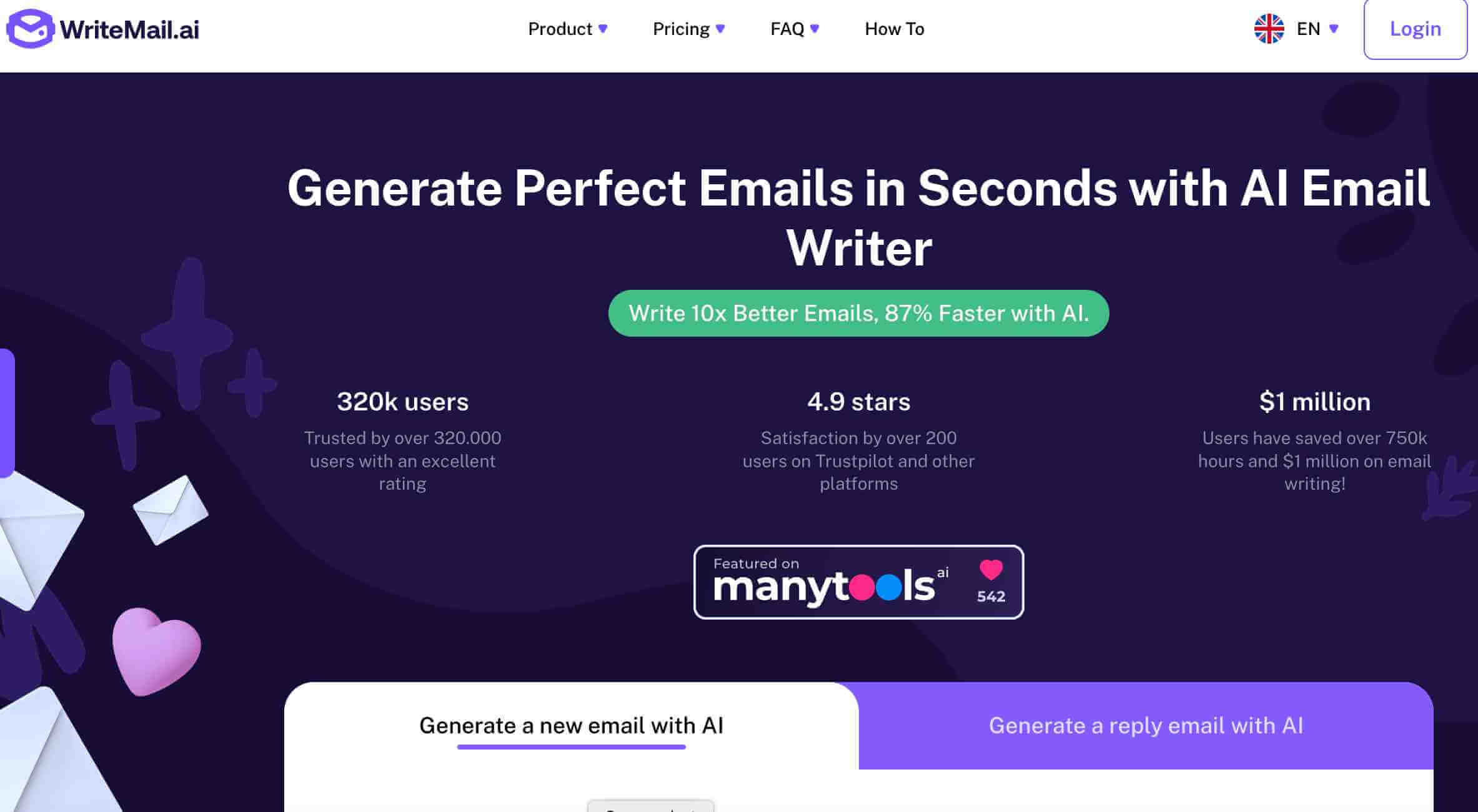 Writemail.ai yapay zeka e-posta