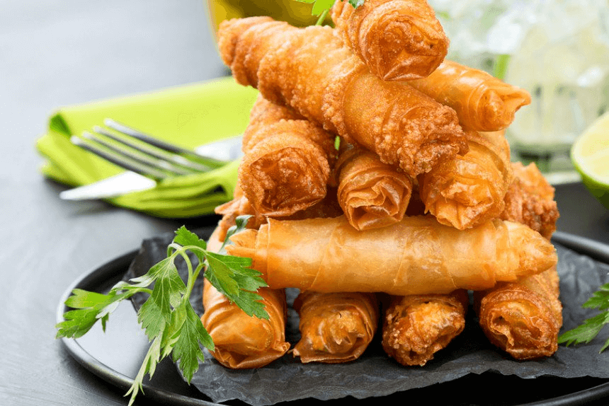airfryer'da patatesli kaşarlı kalem börek